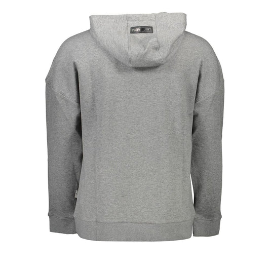 Plein Sport Grigio Cotton Men Sweatshirt - ClickThatClicks 