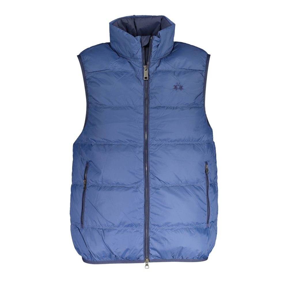 La Martina Blue Polyamide Men's Vest - ClickThatClicks 