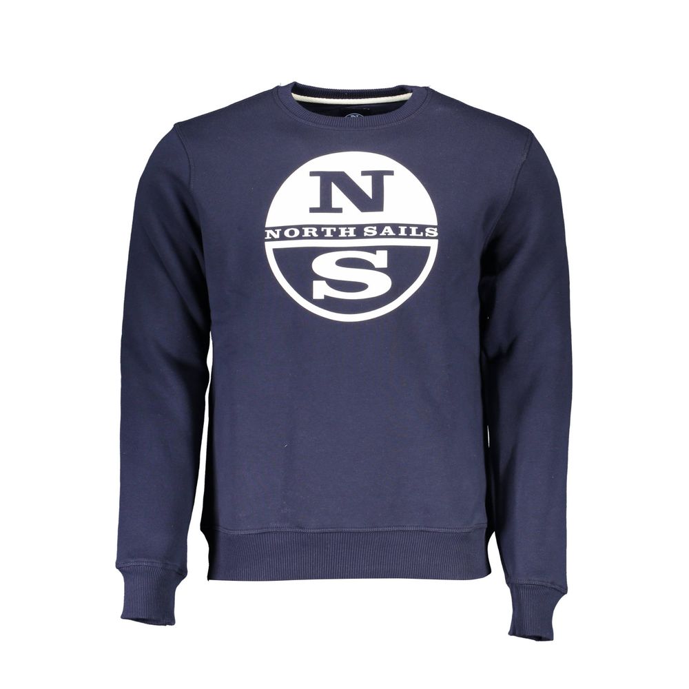 North Sails Gray Cotton Men Sweatshirt - ClickThatClicks 