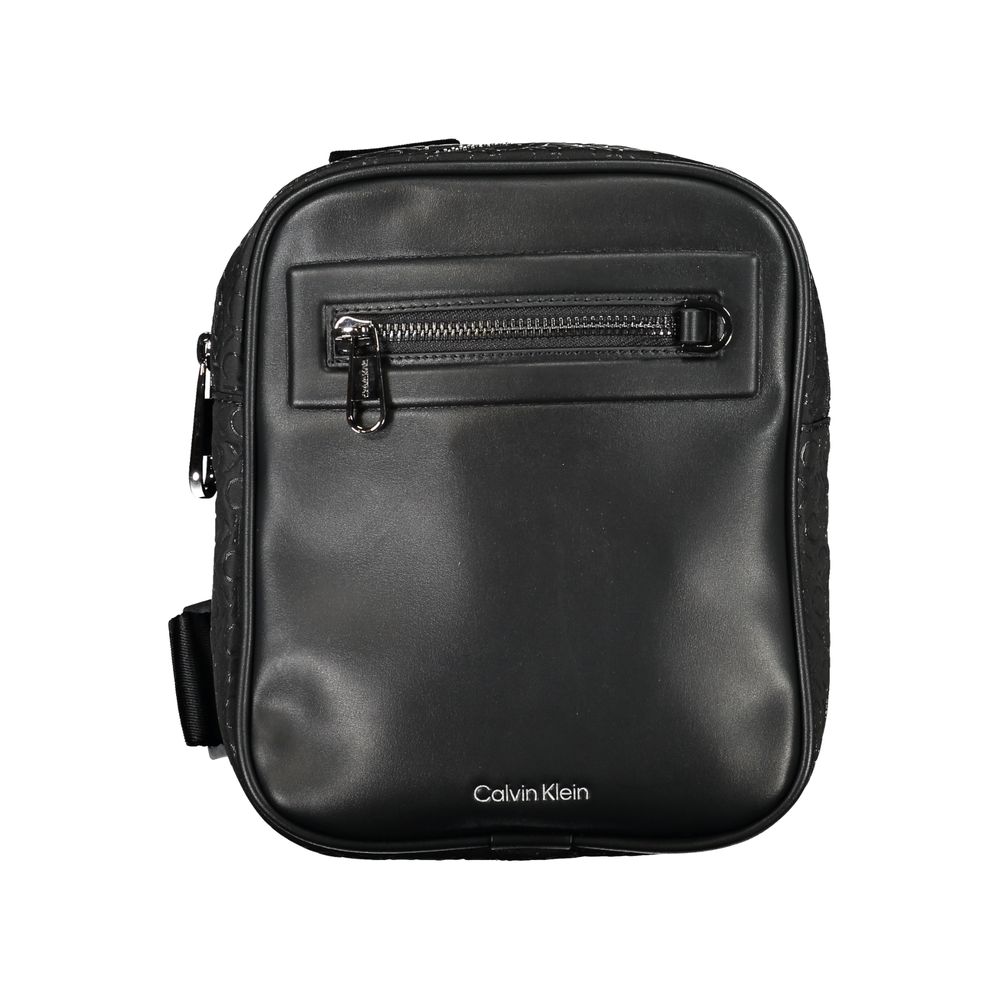 Calvin Klein Black Polyester Men Shoulder Bag - ClickThatClicks 