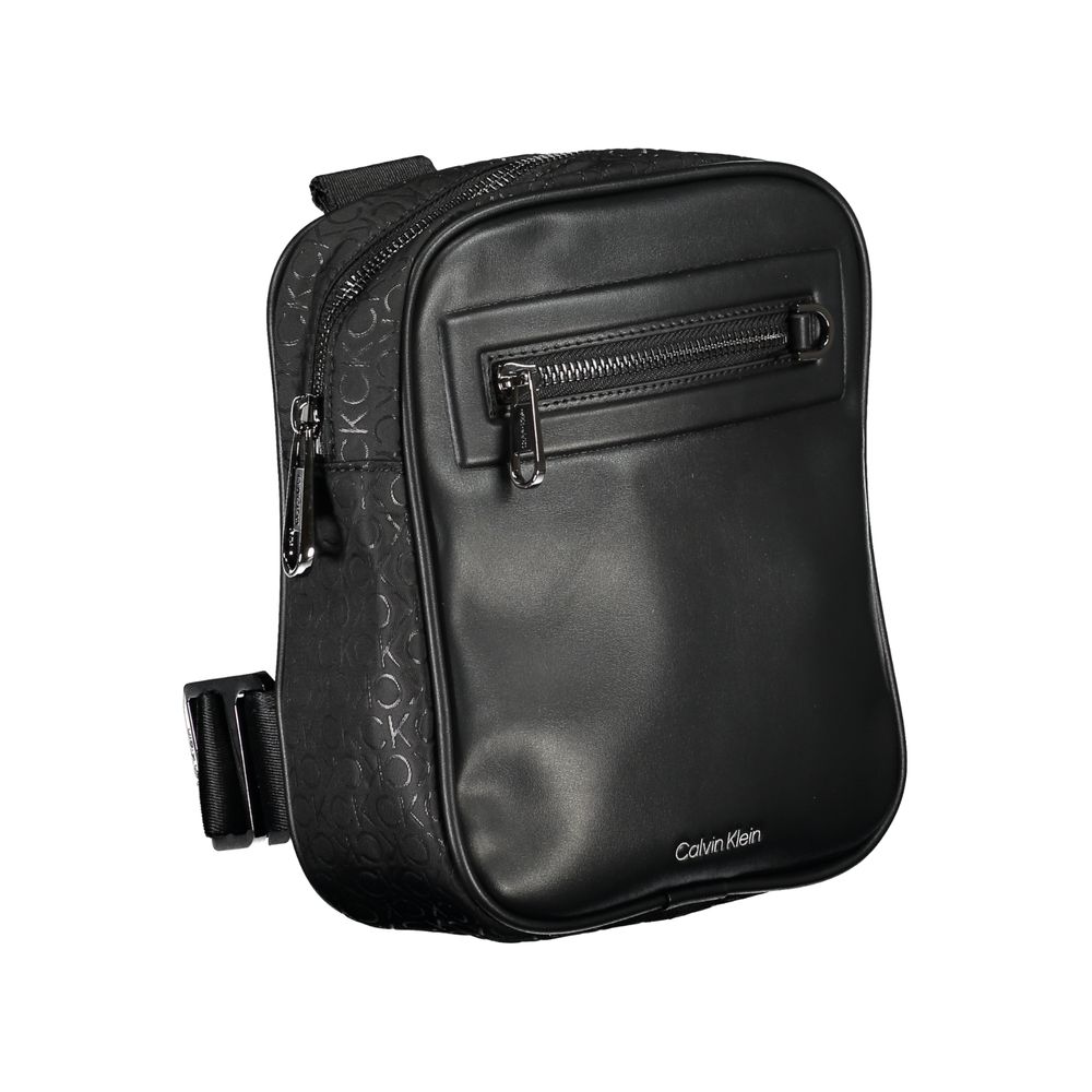 Calvin Klein Black Polyester Men Shoulder Bag - ClickThatClicks 