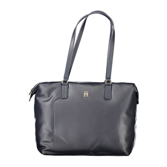 Tommy Hilfiger Blue Polyester Women Shoulder Bag - ClickThatClicks 