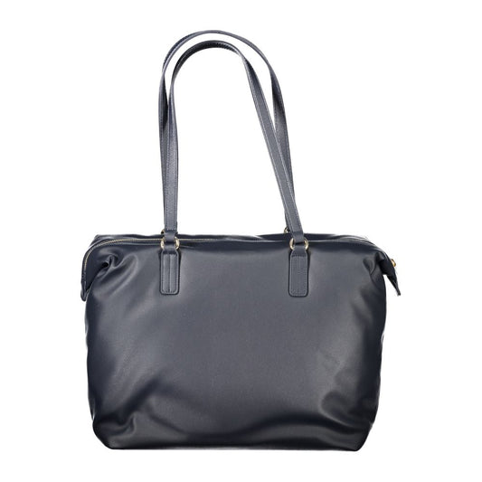 Tommy Hilfiger Blue Polyester Women Shoulder Bag - ClickThatClicks 