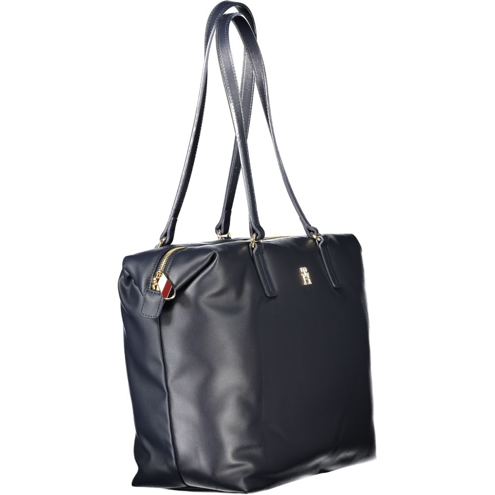 Tommy Hilfiger Blue Polyester Women Shoulder Bag - ClickThatClicks 