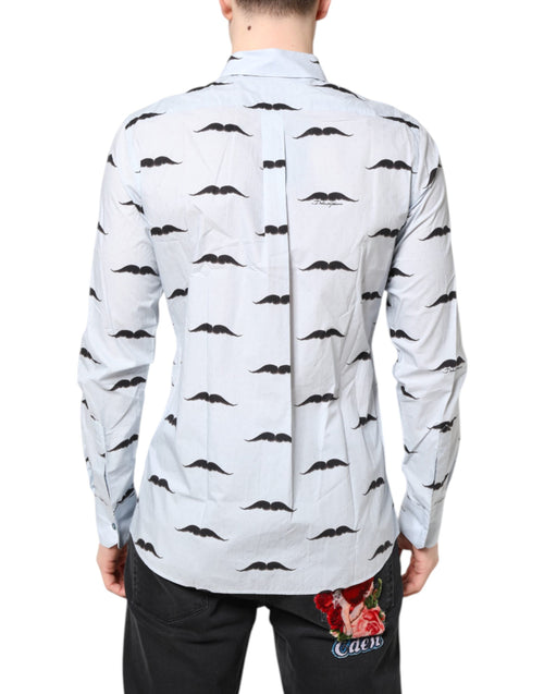 Dolce & Gabbana Light Blue Cotton MARTINI Formal Dress Shirt - ClickThatClicks 