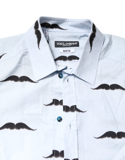 Dolce & Gabbana Light Blue Cotton MARTINI Formal Dress Shirt - ClickThatClicks 