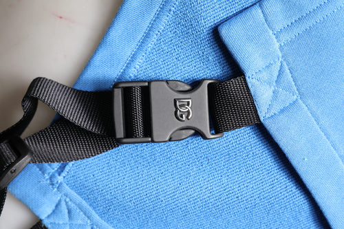 Dolce & Gabbana Blue Cotton Hooded Men Sportswear Vest Sweater - ClickThatClicks 