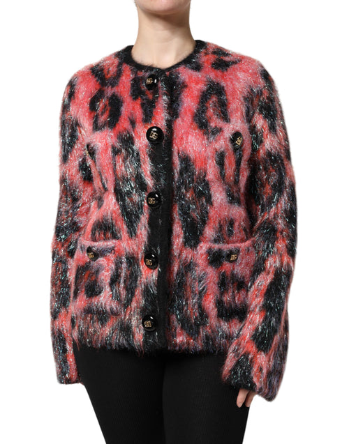 Dolce & Gabbana Red Mohair Wool Button Down Cardigan Sweater - ClickThatClicks 