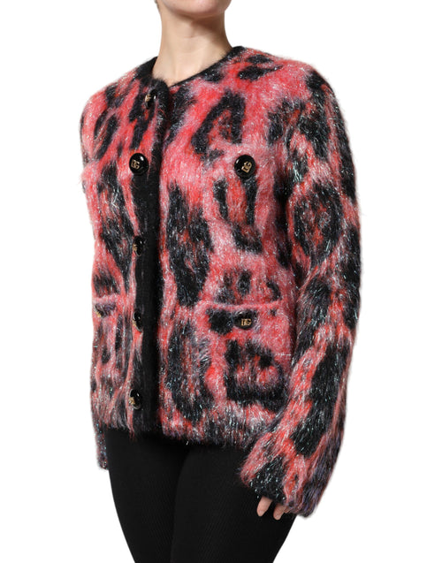 Dolce & Gabbana Red Mohair Wool Button Down Cardigan Sweater - ClickThatClicks 