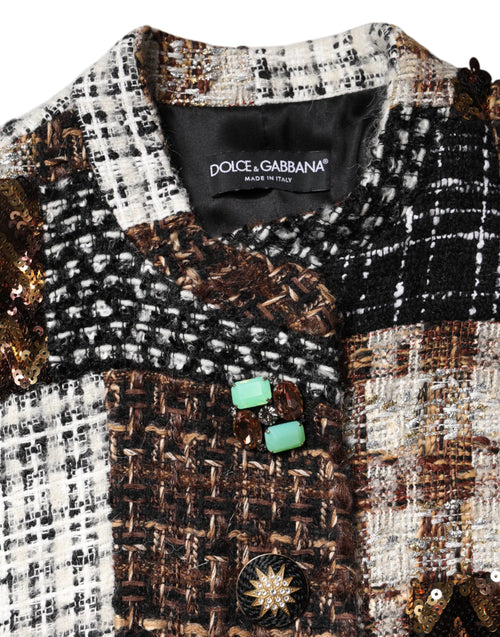 Dolce & Gabbana Multicolor Patchwork Button Down Jacket - ClickThatClicks 