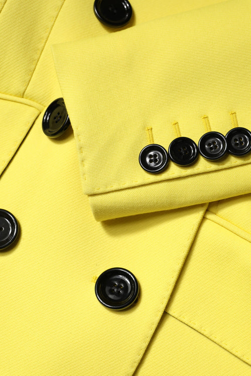 Dolce & Gabbana Yellow Double Breasted Trench Coat Jacket - ClickThatClicks 