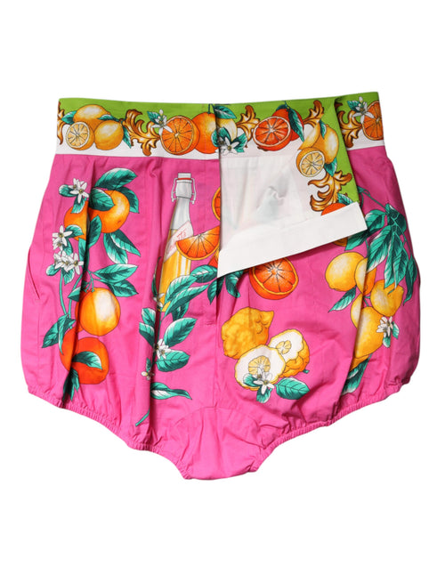Dolce & Gabbana Pink Printed High Waist Hot Pants Shorts - ClickThatClicks 