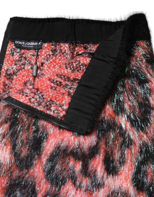 Dolce & Gabbana Multicolor Plush High Waist Mini Skirt - ClickThatClicks 