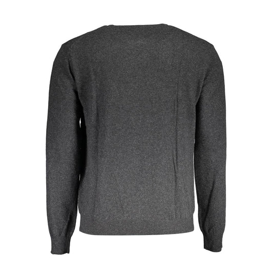 La Martina Grigio Wool Men Sweater - ClickThatClicks 