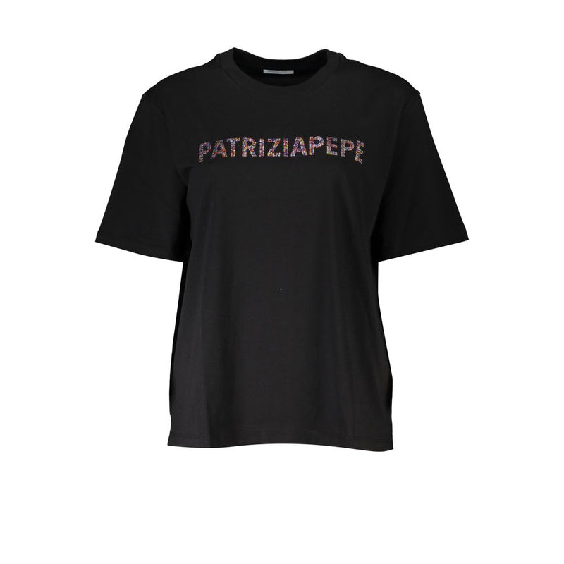 Patrizia Pepe Black Cotton Women T-Shirt