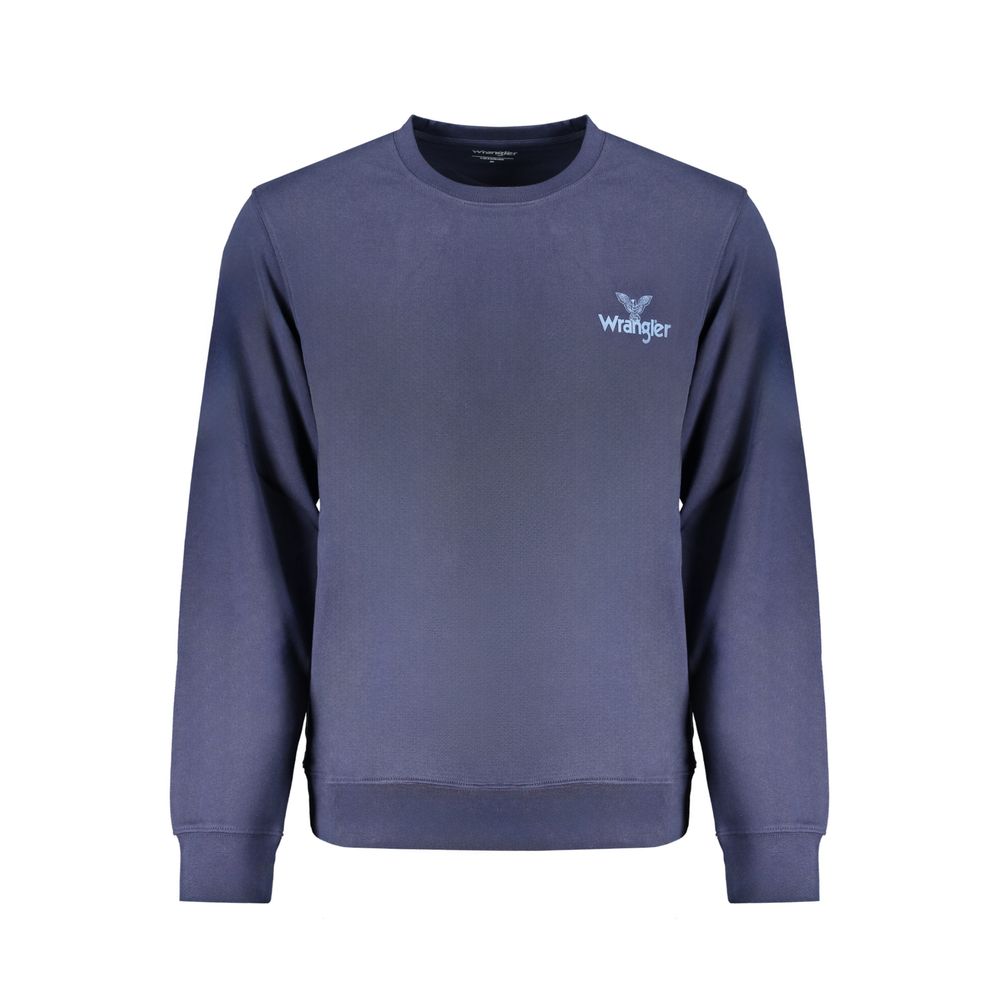 Wrangler Blue Cotton Mens Sweatshirt - ClickThatClicks 