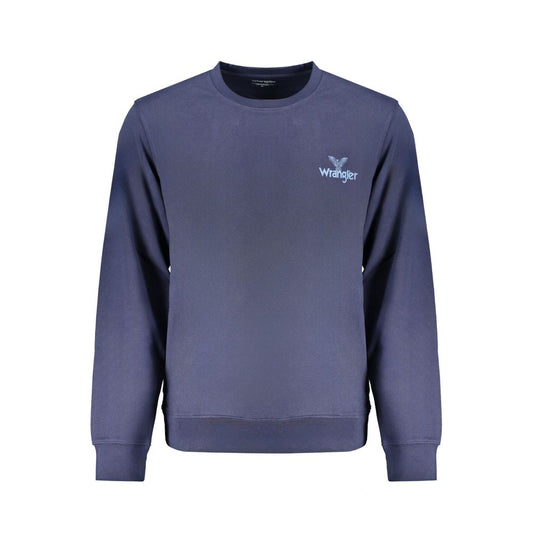Wrangler Blue Cotton Mens Sweatshirt - ClickThatClicks 