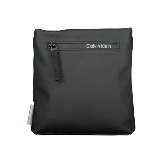 Calvin Klein Black Polyester Men's Shoulder Bag - ClickThatClicks 