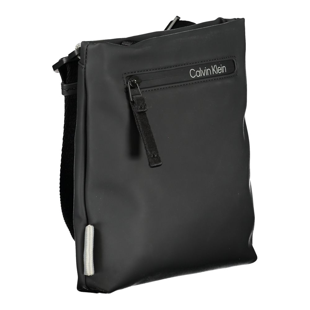 Calvin Klein Black Polyester Men's Shoulder Bag - ClickThatClicks 