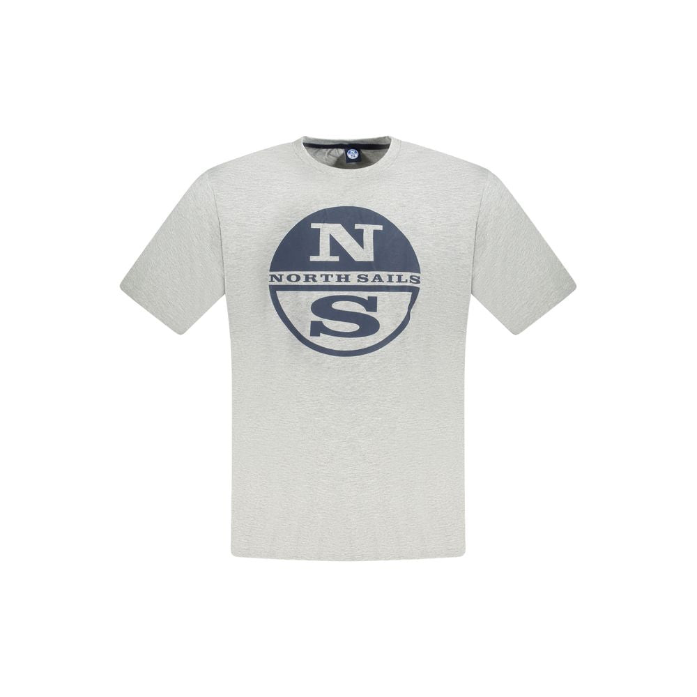 North Sails Grigio Cotton Men T-Shirt - ClickThatClicks 