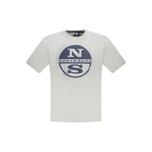 North Sails Grigio Cotton Men T-Shirt - ClickThatClicks 