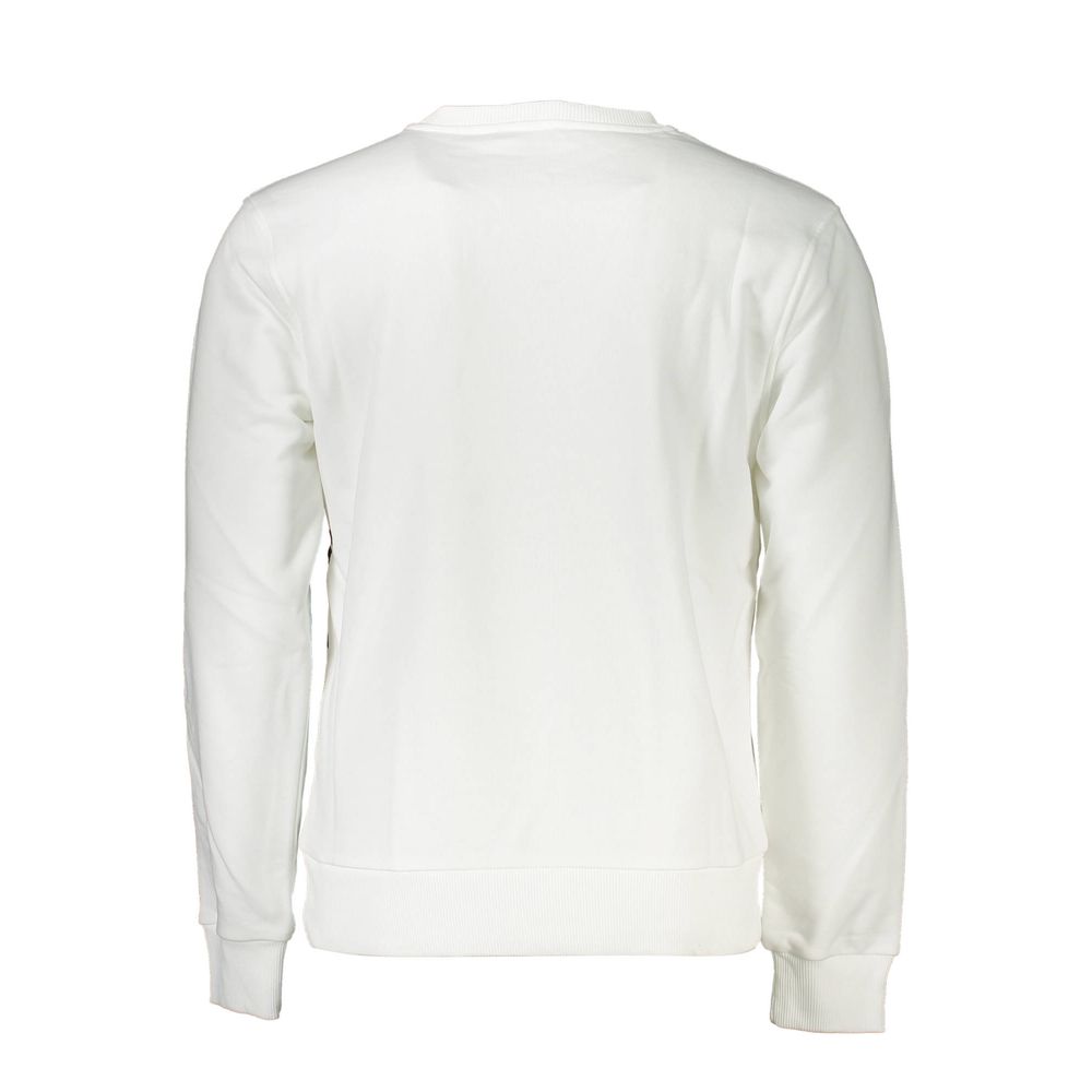 Cavalli Class Bianco Cotton Men Sweatshirt - ClickThatClicks 
