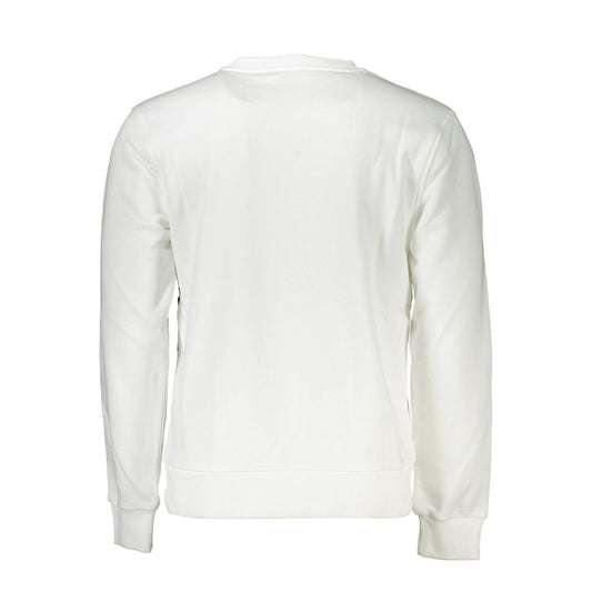 Cavalli Class Bianco Cotton Men Sweatshirt - ClickThatClicks 