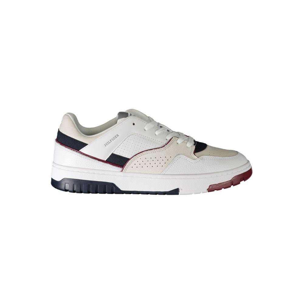 Tommy Hilfiger Bianco Polyurethane Men Sneaker - ClickThatClicks 
