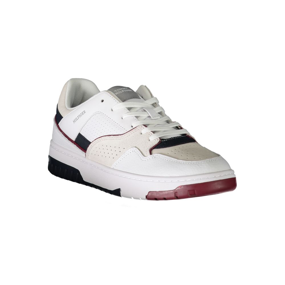 Tommy Hilfiger Bianco Polyurethane Men Sneaker - ClickThatClicks 