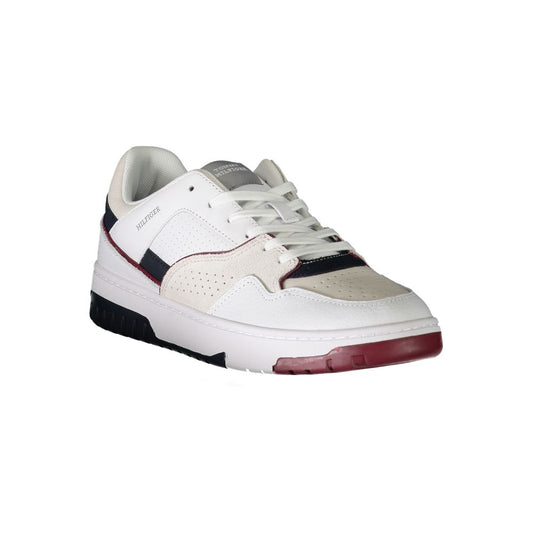 Tommy Hilfiger Bianco Polyurethane Men Sneaker - ClickThatClicks 