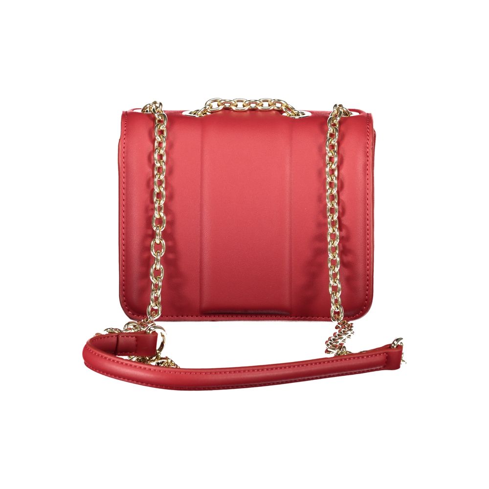 Mario Valentino Rosso Polyurethane Women Handbag - ClickThatClicks 