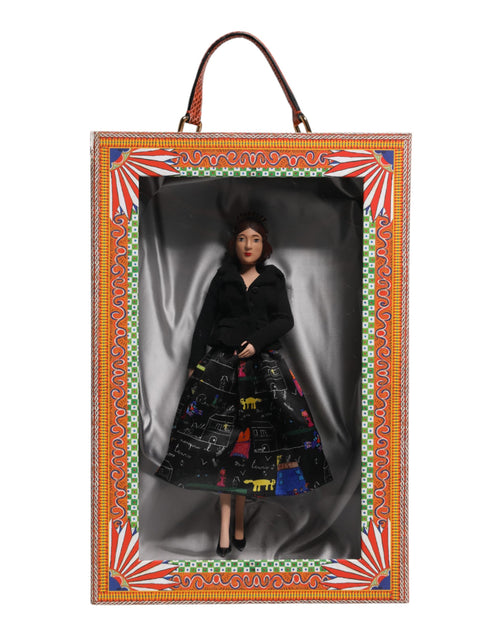 Dolce & Gabbana Black Dress Ceramic Porcelain Fashion Leather Sicily Dolls - ClickThatClicks 