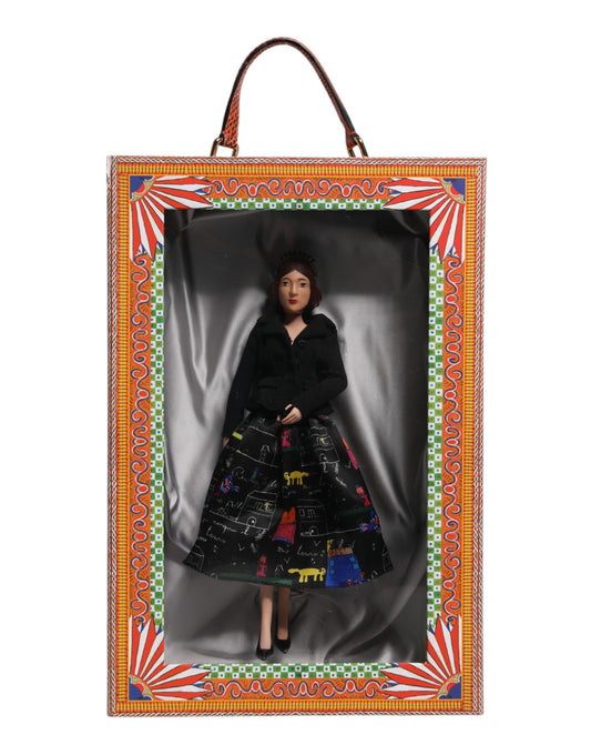 Dolce & Gabbana Black Dress Ceramic Porcelain Fashion Leather Sicily Dolls - ClickThatClicks 