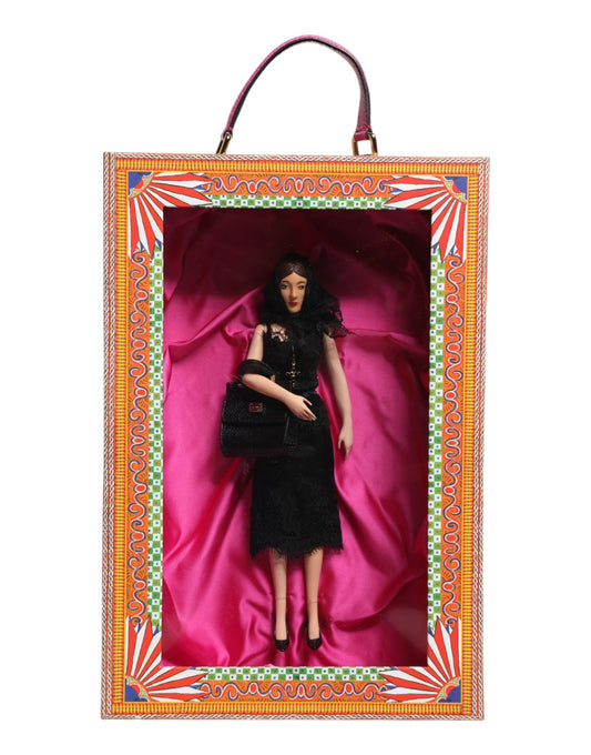 Dolce & Gabbana Black Dress Ceramic Porcelain Fashion Leather Sicily Dolls - ClickThatClicks 
