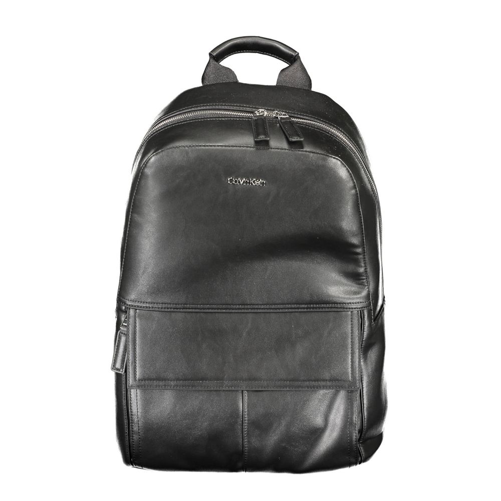 Calvin Klein Black Polyester Men Backpack - ClickThatClicks 