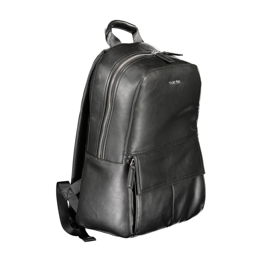 Calvin Klein Black Polyester Men Backpack - ClickThatClicks 