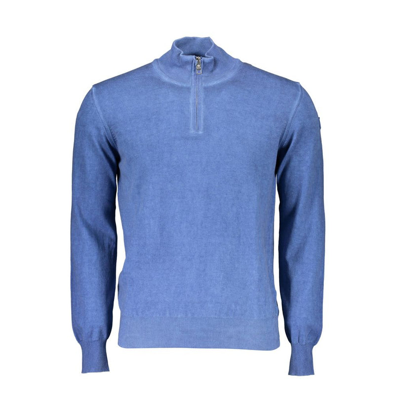 North Sails Blue Cotton Men Sweater