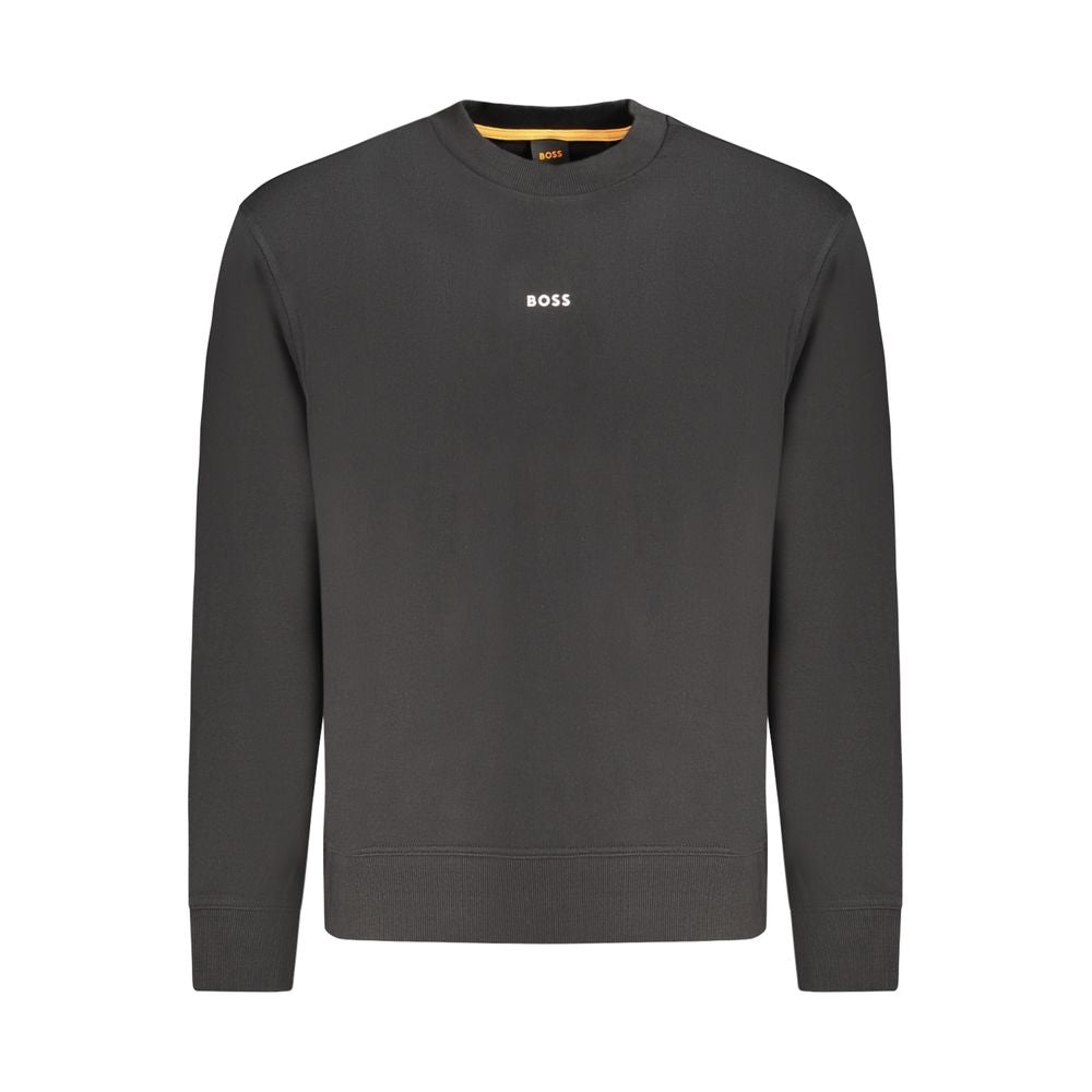 Hugo Boss Black Cotton Men Sweatshirt - ClickThatClicks 