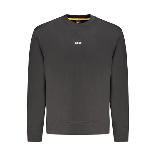 Hugo Boss Black Cotton Men Sweatshirt - ClickThatClicks 