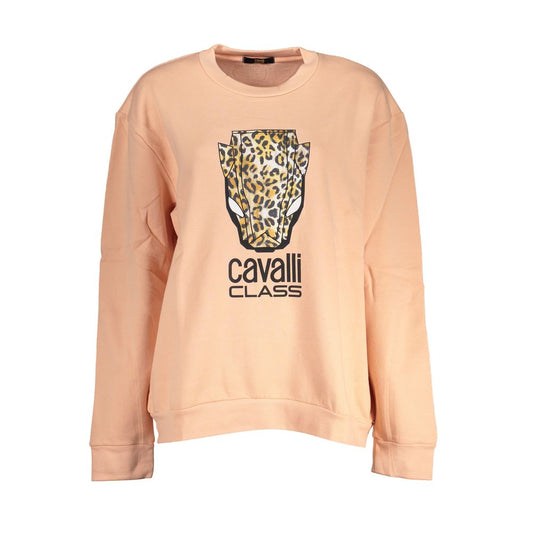 Cavalli Class Rosa Polyester Women Sweatshirt - ClickThatClicks 