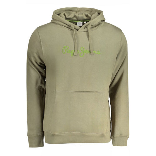 Pepe Jeans Verde Organic Cotton Men Hoodie - ClickThatClicks 