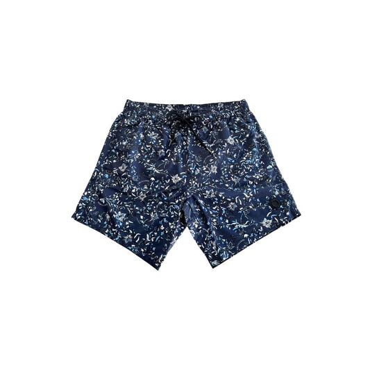 Trussardi Beachwear Blue Polyester Men Swim Short - ClickThatClicks 