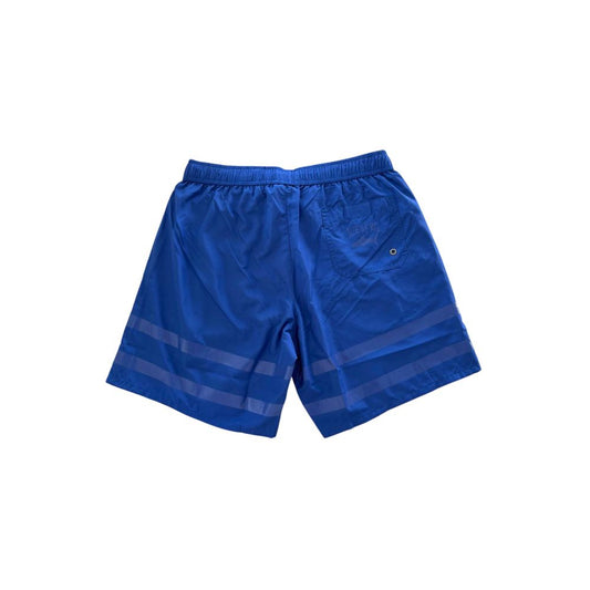 Iceberg Blue Polyester Men Swim Short - ClickThatClicks 