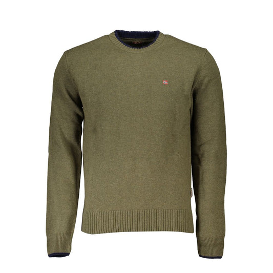 Napapijri Green Fabric Men Sweater - ClickThatClicks 