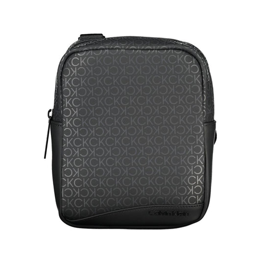 Calvin Klein Black Polyester Men Shoulder Bag - ClickThatClicks 