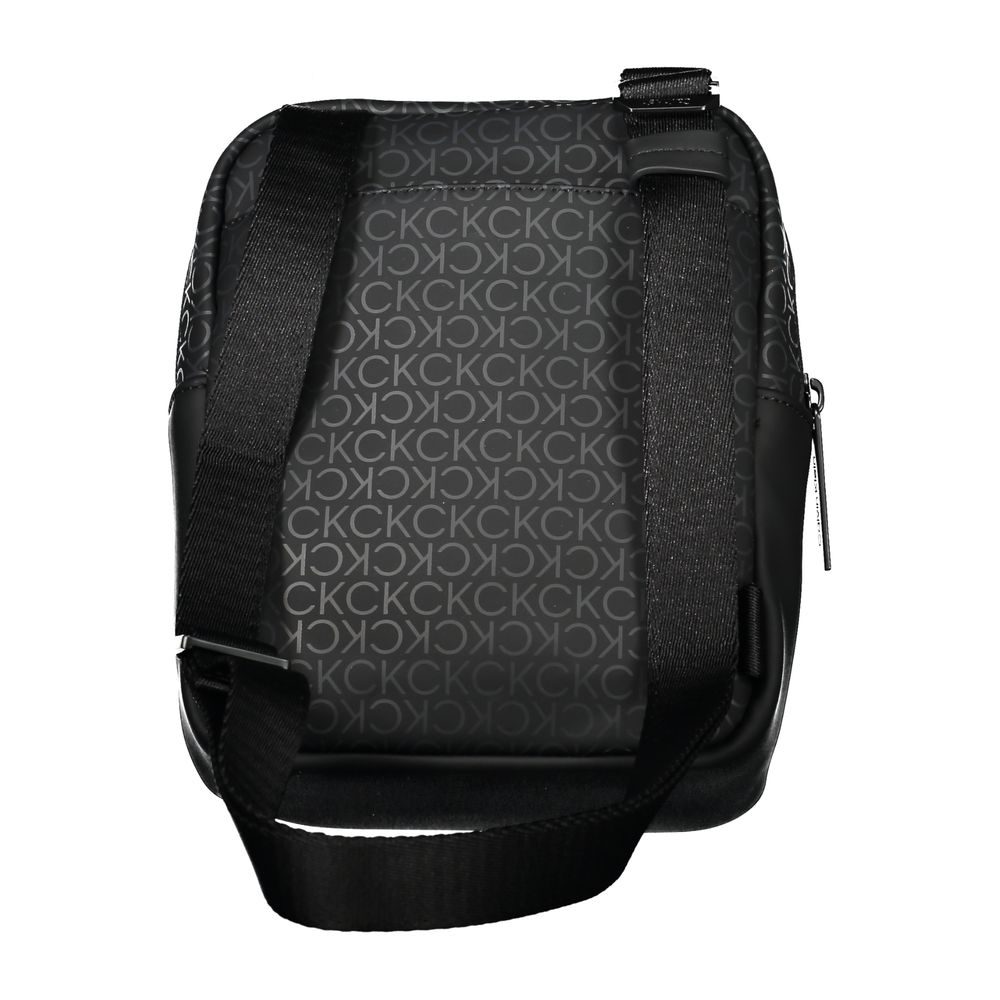 Calvin Klein Black Polyester Men Shoulder Bag - ClickThatClicks 