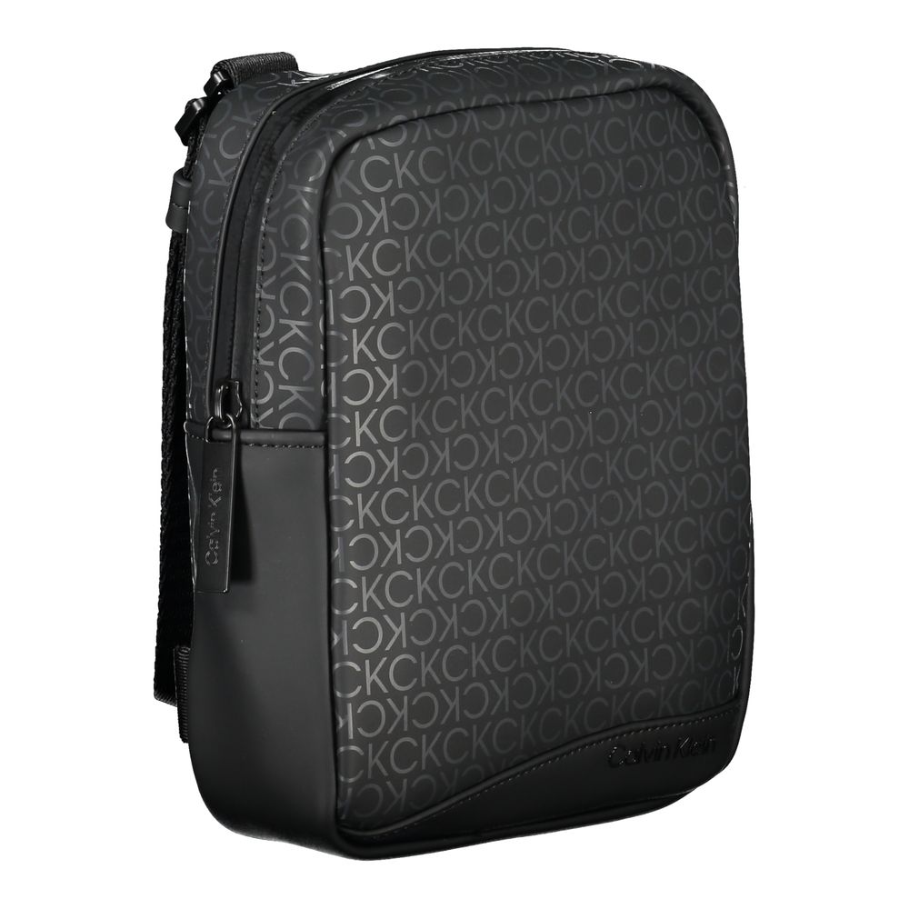 Calvin Klein Black Polyester Men Shoulder Bag - ClickThatClicks 
