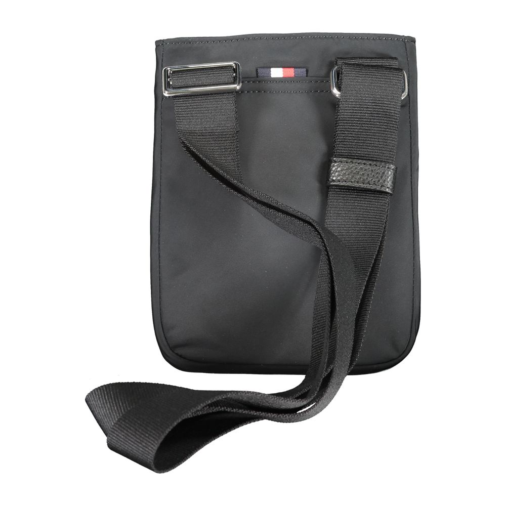 Tommy Hilfiger Black Polyester Men's Shoulder Bag - ClickThatClicks 