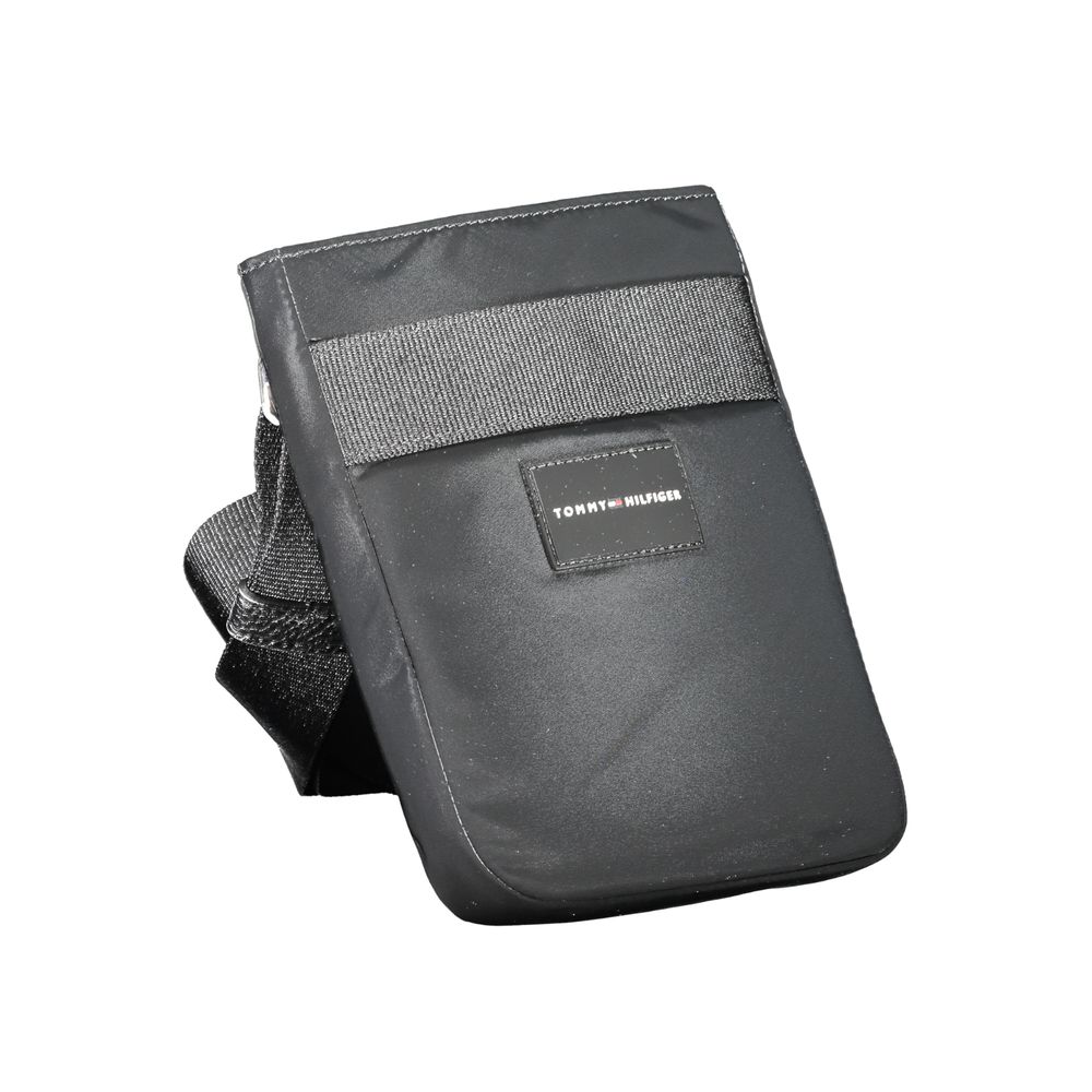 Tommy Hilfiger Black Polyester Men's Shoulder Bag - ClickThatClicks 