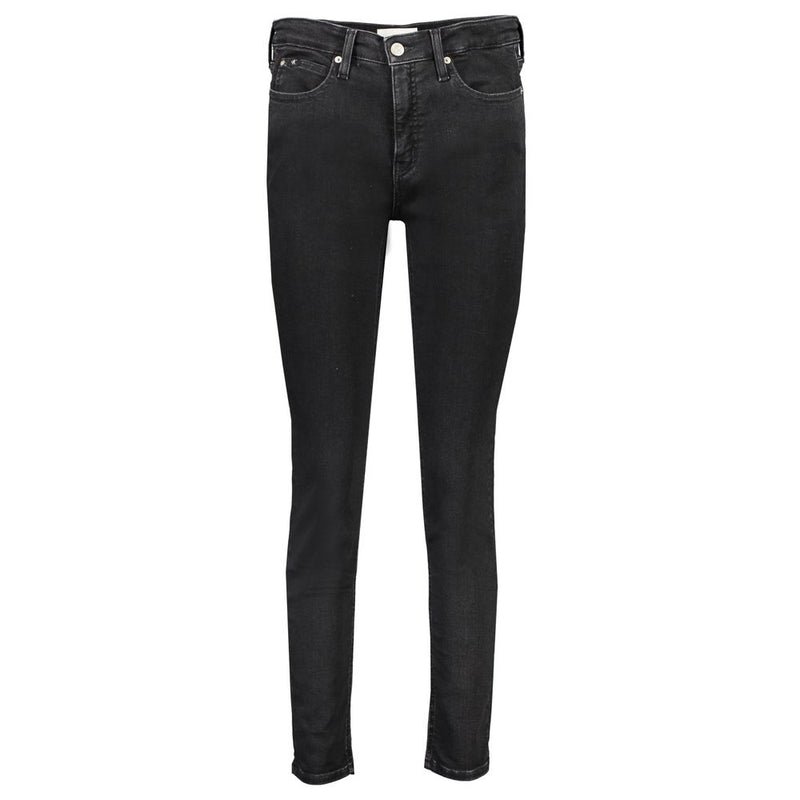 Calvin Klein Black Cotton Women's Skinny Jean